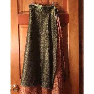 Silk Wrap Around Skirt